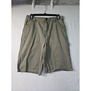 VTG Polo Ralph Lauren Shorts Boys 18 Olive Green Carpenter Workwear Utility